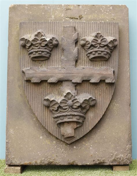 A Large Carved Stone Crest or Coat of Arms - UK Architectural Heritage