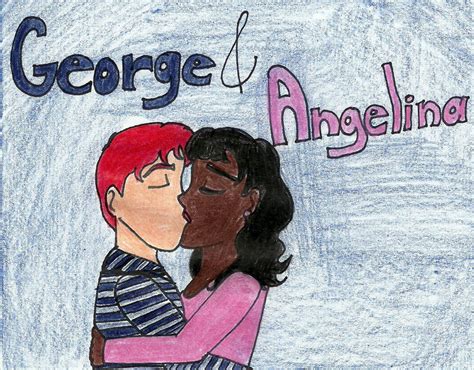 George Weasley and Angelina Johnson by aheartlikethesea on DeviantArt