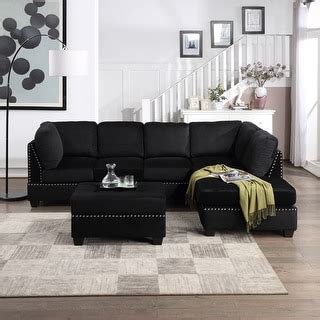 Reversible Sectional Sofa with Storage Ottoman - Bed Bath & Beyond ...