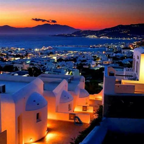 Mykonos at night, Cyclades, Greece | Mykonos greece, Mykonos town, Mykonos