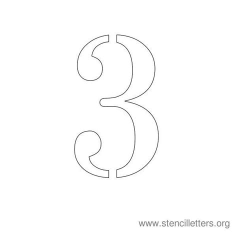 Number Stencils 1-10 | Free stencils printables, Letter stencils ...