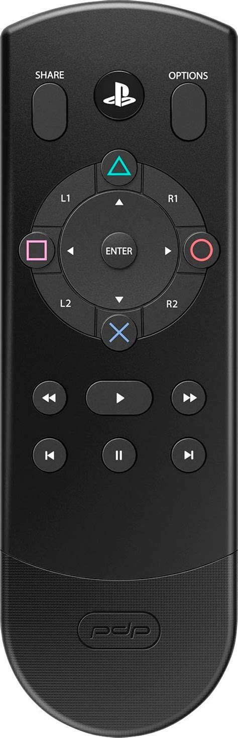 Best Buy: PDP Media Remote for PlayStation 4 Black 051-075-NA