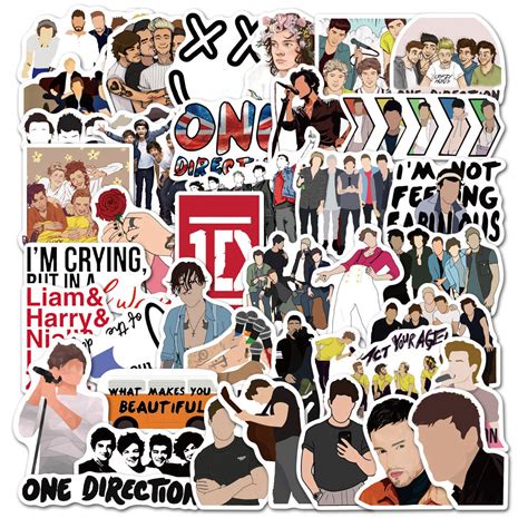 50pcs One Direction 1 Stickers – AU Sticker World