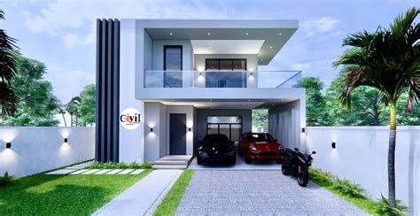 Two Storey House Plan Three Bedroom House With Elevation 52sq.m. Two-storey House Design Plans ...