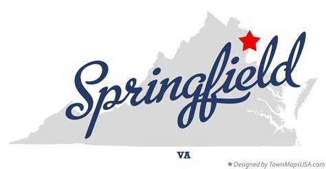 Map of Springfield, VA, Virginia