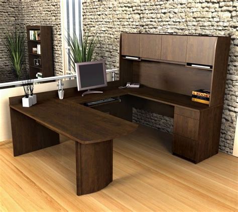 Fresco of Creative Design of U Shaped Desk for Home Office | U shaped office desk, Home office ...