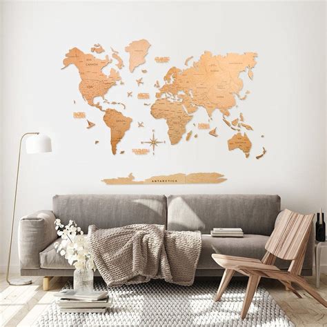 Wooden World Map Light – EnjoyTheWood