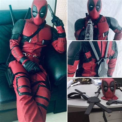 PAYMENT plan FULL set : Deadpool DELUXE movie costume with Deadpool ...