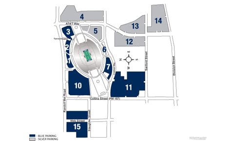 Att Stadium Parking Map - Maps For You