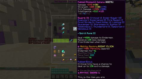 Atomsplit Katana on Ironman! IGN: SixLetterName (More info in comment) : HypixelSkyblock