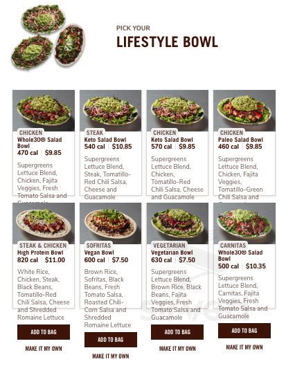 Chipotle Mexican Grill menu in North Providence, Rhode Island, USA