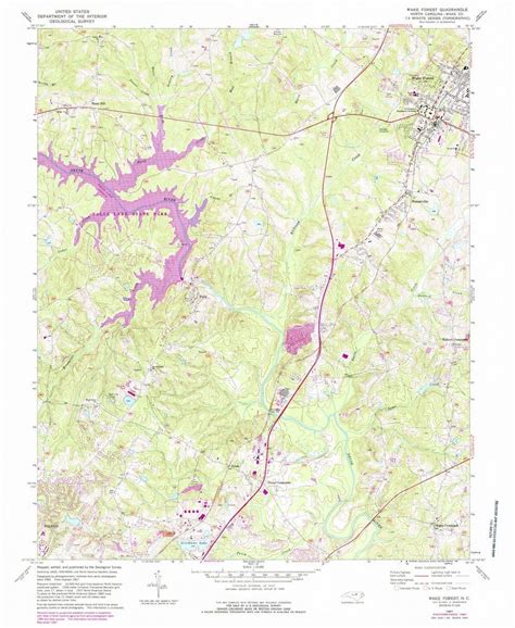 1967 Wake Forest, NC - North Carolina - USGS Topographic Map ...