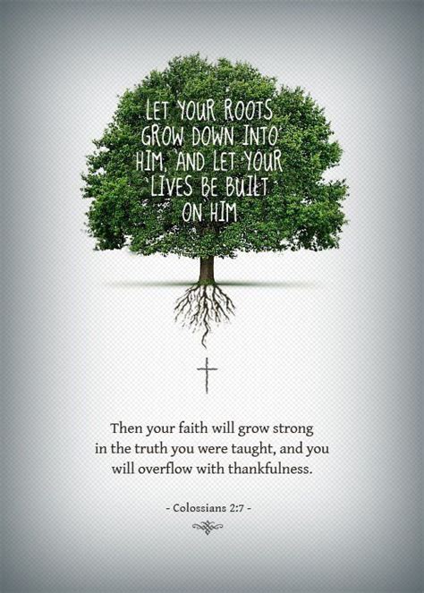 Rooted in Christ rooted and built up in him, strengthened in the ... | Colossians 2, Faith ...