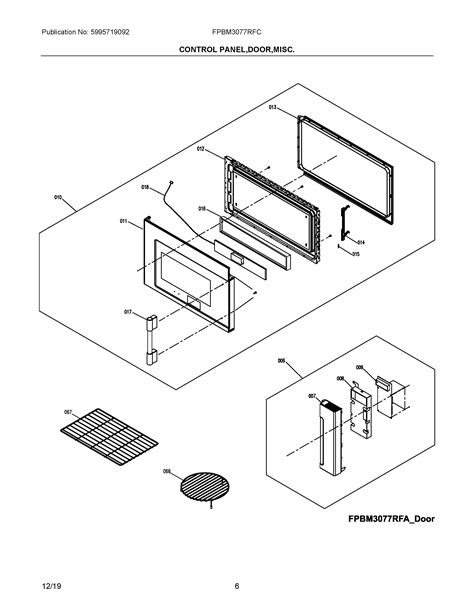 Parts and plans for Electrolux Microwave, Over-the-range model: FPBM3077RFC at Midbec