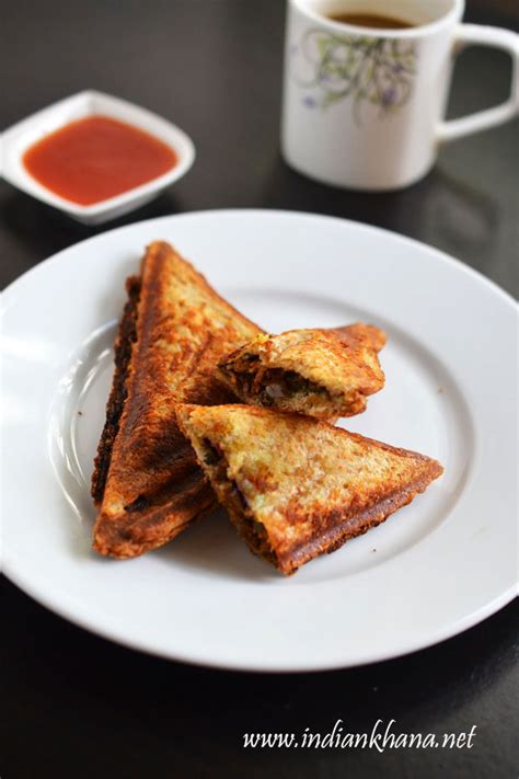 Grilled Paneer Sanwich | Paneer Sandwich Recipe | Easy Breakfast Recipes ~ Indian Khana