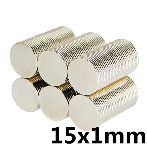 30pcs 15x1 mm Bulk Small Round NdFeB Neodymium Disc Magnets Dia 15mm x 1mm N35 Super Powerful ...