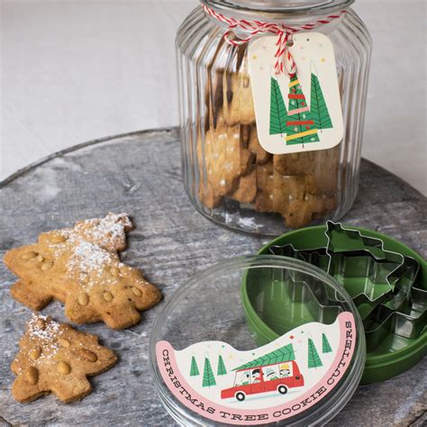 Set Of 3 Christmas Tree Cookie Cutters | Rex London