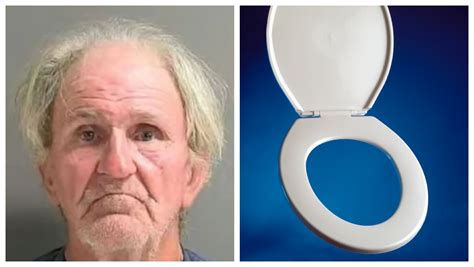 ELDERLY MAN CHARGED WITH FELONY AFTER USING A TOILET SEAT DURING AN ...