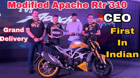 Tvs Apache Rtr 310 Modified First In India || Grand Delivery Of Apache Rtr 310 || Rtr ...