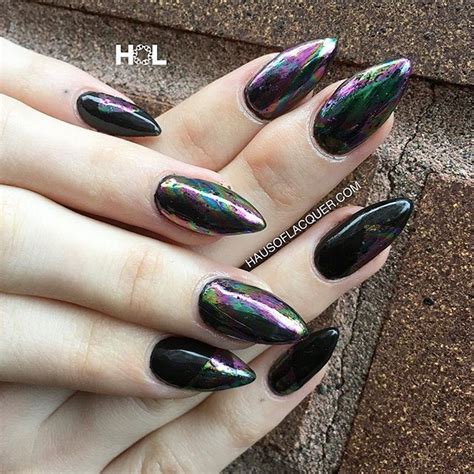 Steph @hausoflacquer Oil spill nails f...Instagram photo | Websta | Witchy nails, Nails ...