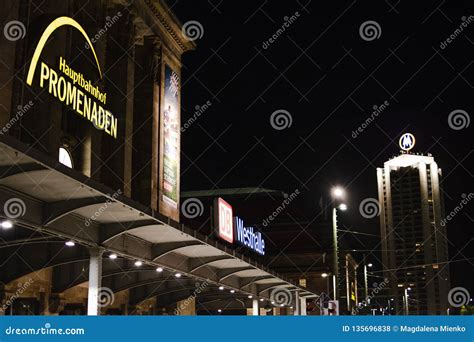 Train Station in Leipzig and a Nearby Skyscraper Editorial Stock Photo - Image of street ...