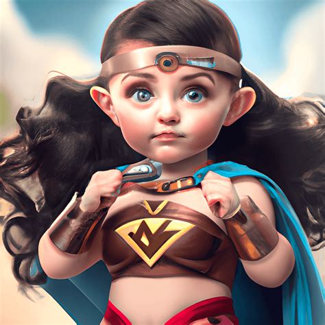 Cute and Adorable Wonderwoman Baby · Creative Fabrica