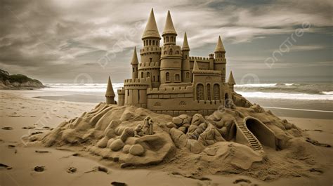 Sand Castle Hd Wallpapers With Castle On The Beach Background, Sand ...