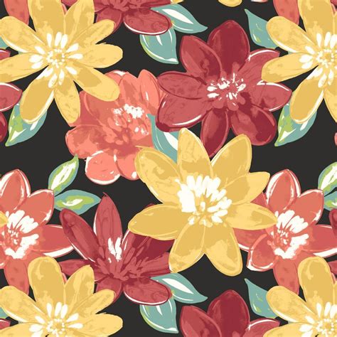 ARDEN SELECTIONS 36 in. x 54 in. Ruby Abella Floral Outdoor Fabric by the Yard TG0G540-10 ...
