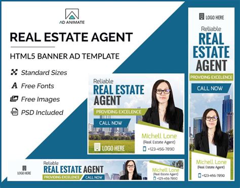 Real Estate Agent Banner (RE002) | AdAnimate