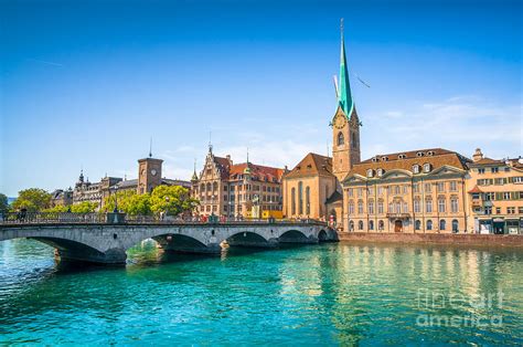 Zurich city center Photograph by JR Photography