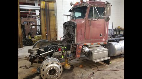 1985 Peterbilt 359 Extended Hood Restoration Part 4: Cab Teardown ...