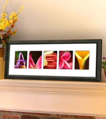 Floral Fun! Personalized name prints create a personalized artwork with letters captured in the ...