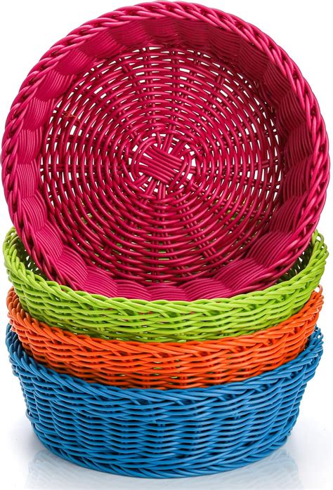 Amazon.com: Ochine Wicker Bread Basket Small Bread Basket Willow Basket Bowl Handwoven Basket ...