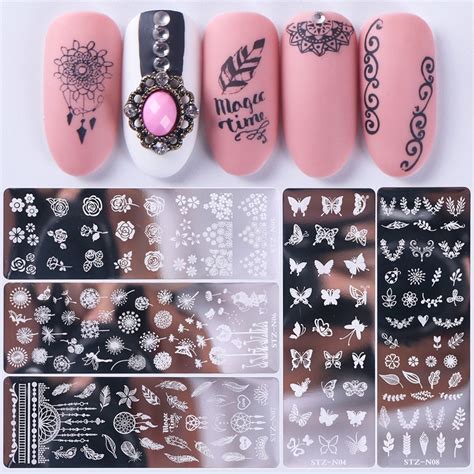 Spider eyes Nail Stamping Plates Image Stamp Templates Geometric ...