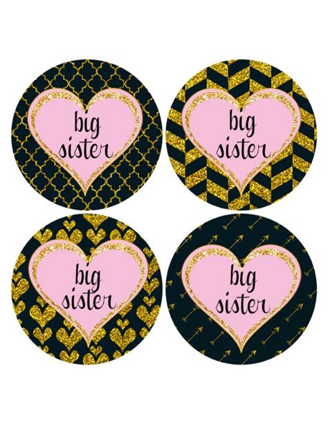 Big Sister Sticker Glitter Big Sis Sticker Glitter Sticker | Etsy