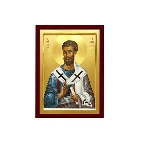 Saint Timothy Icon Handmade Greek Orthodox Icon of St Timothy - Etsy