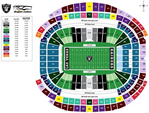 Allegiant Stadium Seat Chart - Stadium Seating Chart