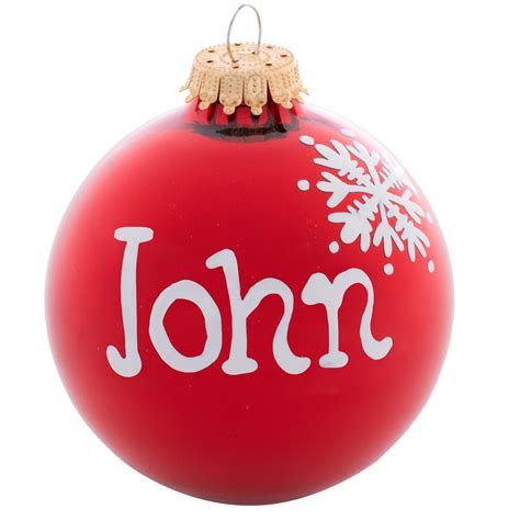 Personalized Christmas Name Balls & Ornaments Canada | RetroFestive.ca