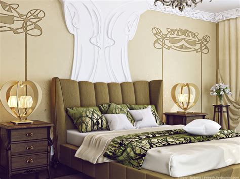 Interior Design: Art Nouveau. Bedroom: Part 3