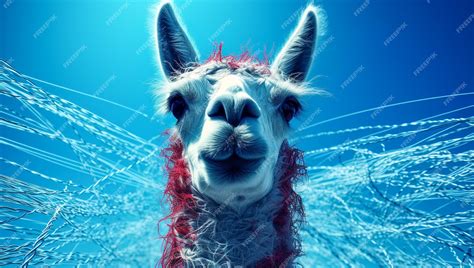 Premium AI Image | Llama art wallpaper showcasing the arriving of a new revolutionary AI Model