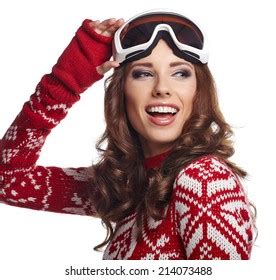 Portrait Happy Young Girl Snowboarding Stock Photo 214073488 | Shutterstock