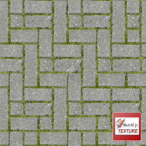 Concrete block park paving texture seamless 18836