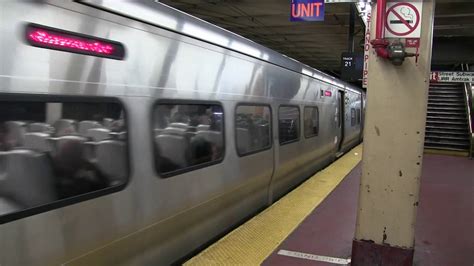 LIRR - M7 Rail #7425 Departing Penn Station - YouTube