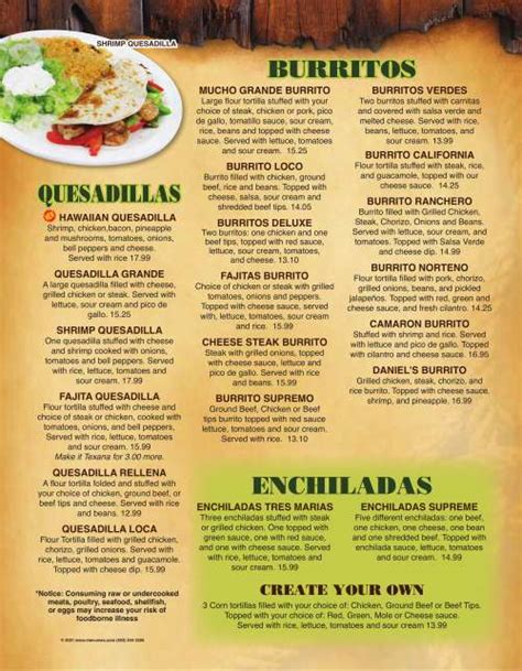 El Cerro Grande menu in Independence, Kentucky, USA