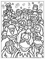 Muppets Piggy Colorear Muppet Kleurplaten Colorir Kleurplaat  sketch template