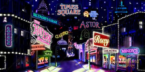 Vintage Times Square Backdrop Rentals | TheatreWorld®