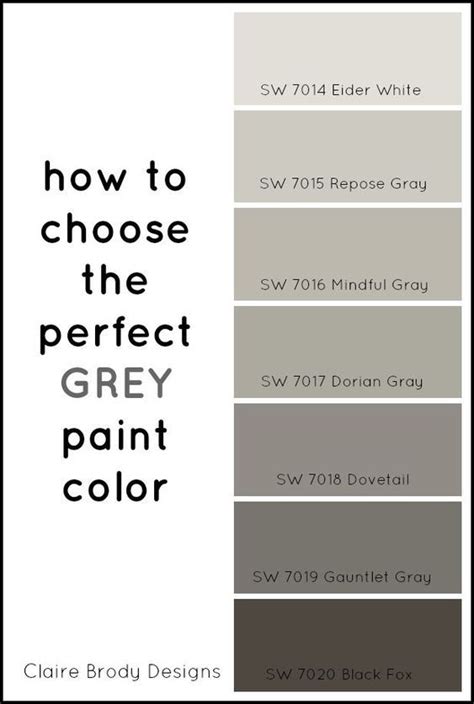 How To Choose The Perfect Grey Paint Color - Claire Brody | Grey paint colors, Perfect grey ...