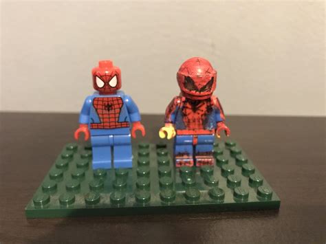 My lego Spider-Man I made when I was 9 vs my first real one I finally got 10 years later : r/lego