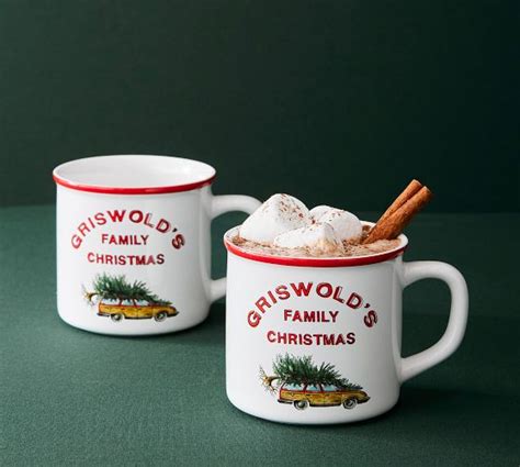 National Lampoon’s Christmas Vacation™ Griswold Decal Stoneware Mug | Pottery Barn