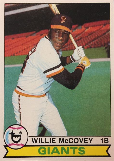 Willie McCovey 1979 Topps Baseball Card | Willie mccovey, Baseball cards, Giants baseball